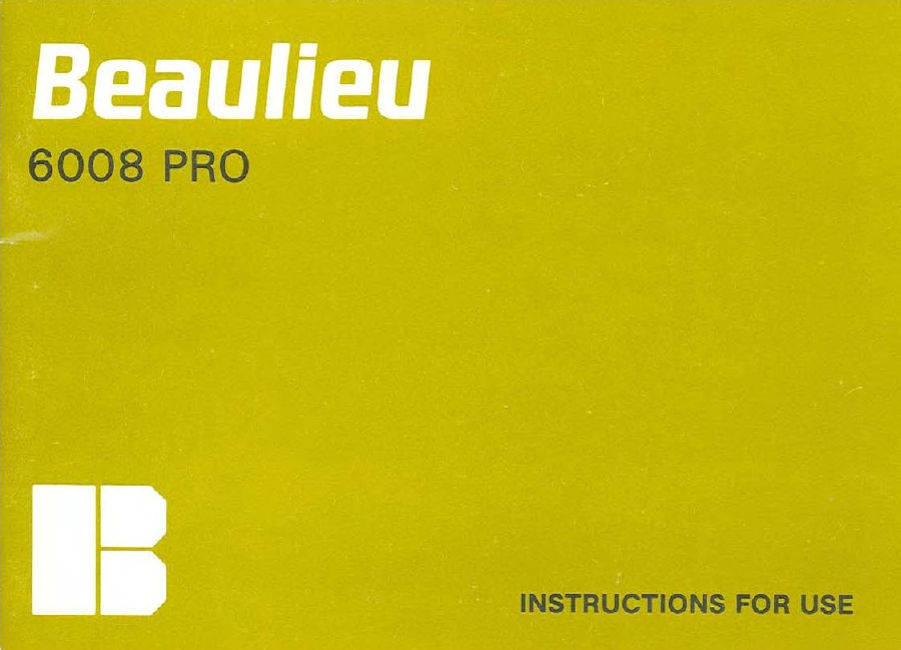BEAULIEU 6008 PRO (User manueal-en)