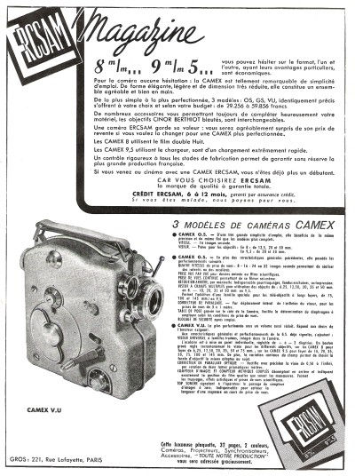 ERCSAM Camex 8 Non-reflex Publicité