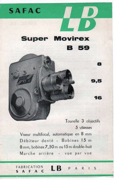 Publicité Camera SAFAC LB Super-Movirex