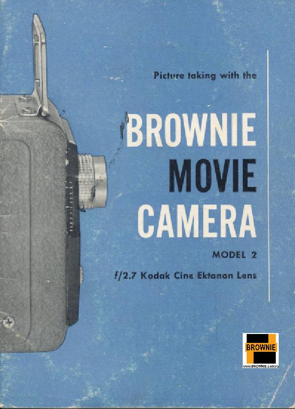 Brownie movie camera model 2 User manual