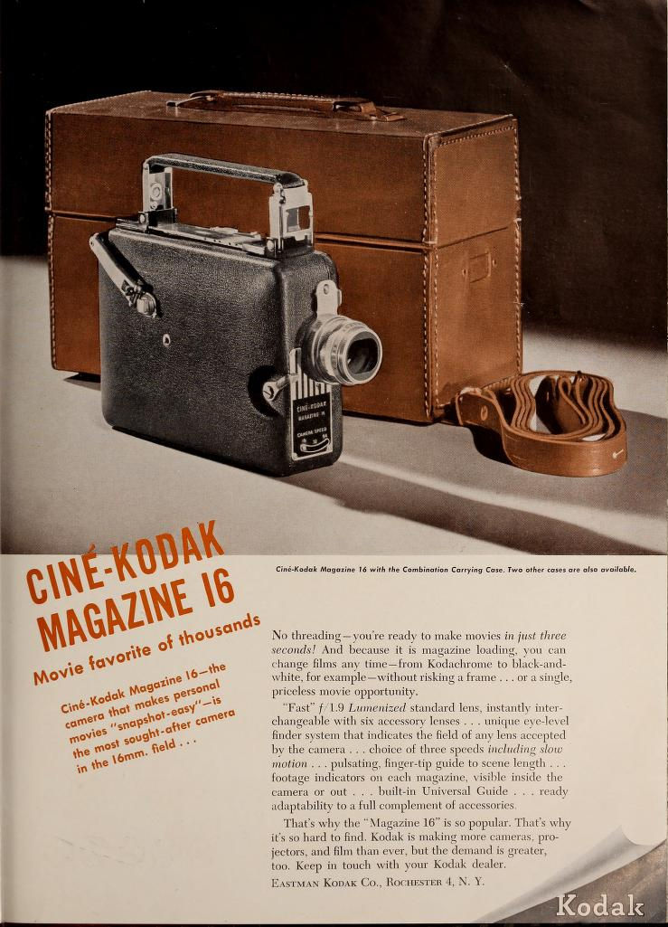 Ciné Kodak "Magazine" 16 - Movie Maker Juillet 1947