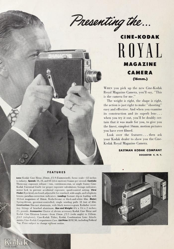 Ciné Kodak "Royal" - Movie Maker Dec 1950