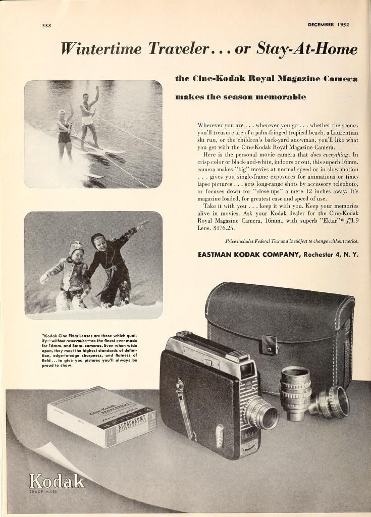Ciné Kodak "Royal" - Movie Maker Dec 1952
